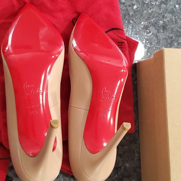 Christian Louboutin Nude Pigalle 100mm pumps - Picture 4 of 13